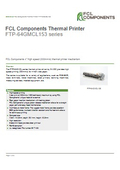 Printer mechanism 'FTP-64GMCL153-R'