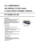 Printer mechanism 'FTP-627MCL411-RD'