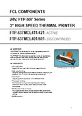Printer mechanism 'FTP-637MCL401/421'
