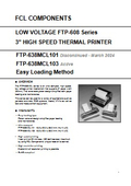 Printer mechanism 'FTP-638MCL103'