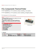 Printer mechanism 'FTP-839MCL113/114'