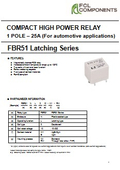 On-vehicle latching relay "FBR51L"