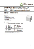 Ultra-compact high-power automotive relay 'FBR53-HW'