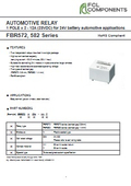Twin Relay for Automotive Electrical Equipment 'FBR570/580'