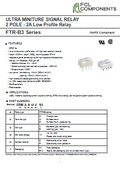 Signal Relay "FTR-B3 (Non-latching Type)"