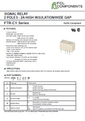 FTR-C1 <2-Pole 2A High Voltage Wide Gap Series>