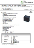 DC High Voltage Relay 'FTR-E1'