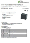 DC High Voltage Relay 'FTR-E1-HC'