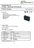 Power Relay "FTR-F3(10A)"