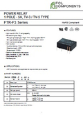 Power Relay "FTR-F3 (TV-5/TV3 Rated Type)"