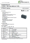 Power Relay "FTR-K1 (16A Inrush 80A)"