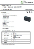 Power Relay "FTR-K1 (10A High Sensitivity)"