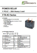 Power Relay "FTR-K3"