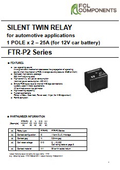 Silent Twin Relay for Automotive Electrical Equipment 'FTR-P2'