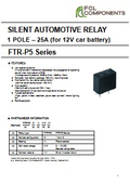 Silent Relay for Automotive Electrical Equipment 'FTR-P5'