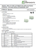 EV/Vehicle Signal Switching Relay FTR-C1