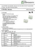EV/Vehicle Signal Switching Relay FTR-B3 (Latching Type)