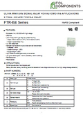 EV/Vehicle Signal Switching Relay FTR-B4 (Non-Latching Type)