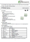 EV/On-vehicle signal switching relay FTR-B4 (latching type)