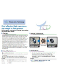 Tohoku Univ. Technology :End effector that can move on rough or flat ground : T22-345