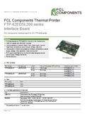 Interface board for 24V drive printer mechanism FTP-62EDSL201/202