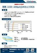 段差埋め込み性良好　厚膜（150～200μm)UVカットOCA
