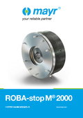 大型アプリケーション向け ロバストなブレーキ　ROBA-stop-M 2000
