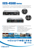 Slim fanless PC equipped with the latest 6th generation processor capable of LAN PD power supply - ECS-4500 series.