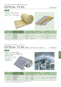 Rock wool non-combustible material, insulation, and sound-absorbing material "Roxcelam Felt - Without Outer Cover"