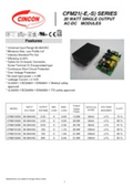 CFM21M Medical AC/DC Switching Power Supply Input 90V-264V Output 3.3V-24V 20W Embedded Power Supply