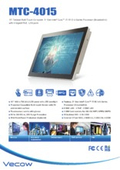 Latest Intel 5th generation CPU equipped, 15-inch fanless multi-touch panel PC with projection capacitive technology "MTC-4015".
