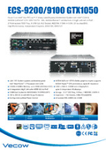 Workstation-class embedded PC with 7th generation CPU and latest NVIDIA GPU, ECS-9200/9100 GTX1050 series.