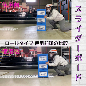 Comparison before and after using the slider board