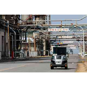 プライムポリマー姉崎工場敷地内での自動搬送の様子