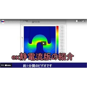 Electric field distribution and current distribution between electrodes.