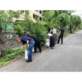 Cleaning activity scene