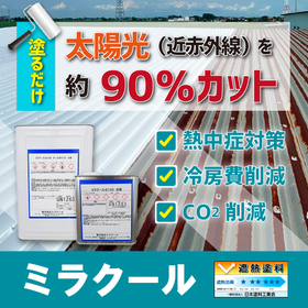 塗るだけの熱中対策塗料「ミラクール」