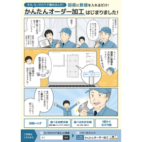 Explained in a comic! A simple order processing service that only requires you to input numbers into the drawings.