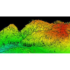 ドローンレーザーシステムで取得したデータ