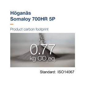 CO2排出量掲示例:Somaloy(R) 700HR 5P