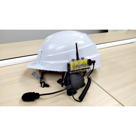 ケイエフ Bluetooth インカム 『Bb TALKIN' CS2』 ヘルメット装着図