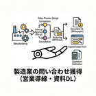 B. 製造業の問い合わせ獲得（営業導線・資料DL）