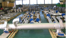 船舶向けプレハブ配管加工