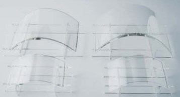 静電容量方式タッチパネル　ガラス片面積層タッチセンサー