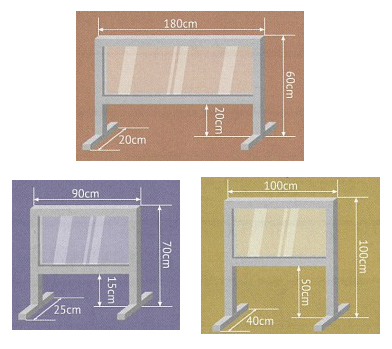 オーダーメイド飛沫防止パネル