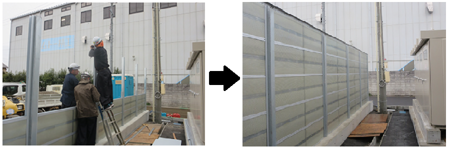 【施工事例】プラスチック部品工場の騒音対策