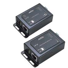 PoE Plus対応IP長距離2ワイヤー伝送送信器/受信器セット