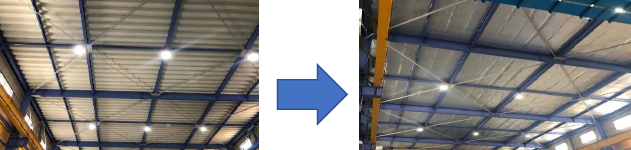 【暑さ・熱中症対策　遮熱工事事例No4】山九株式会社様　物流倉庫
