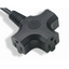 3-outlet extension cord (cross-shaped) for the U.S. and Taiwan "TE-T3B"
