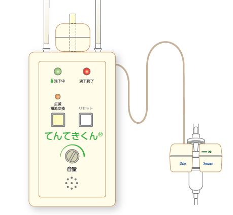 点滴滴下検出装置『てんてきくん(R)』(型番：TS-2S)